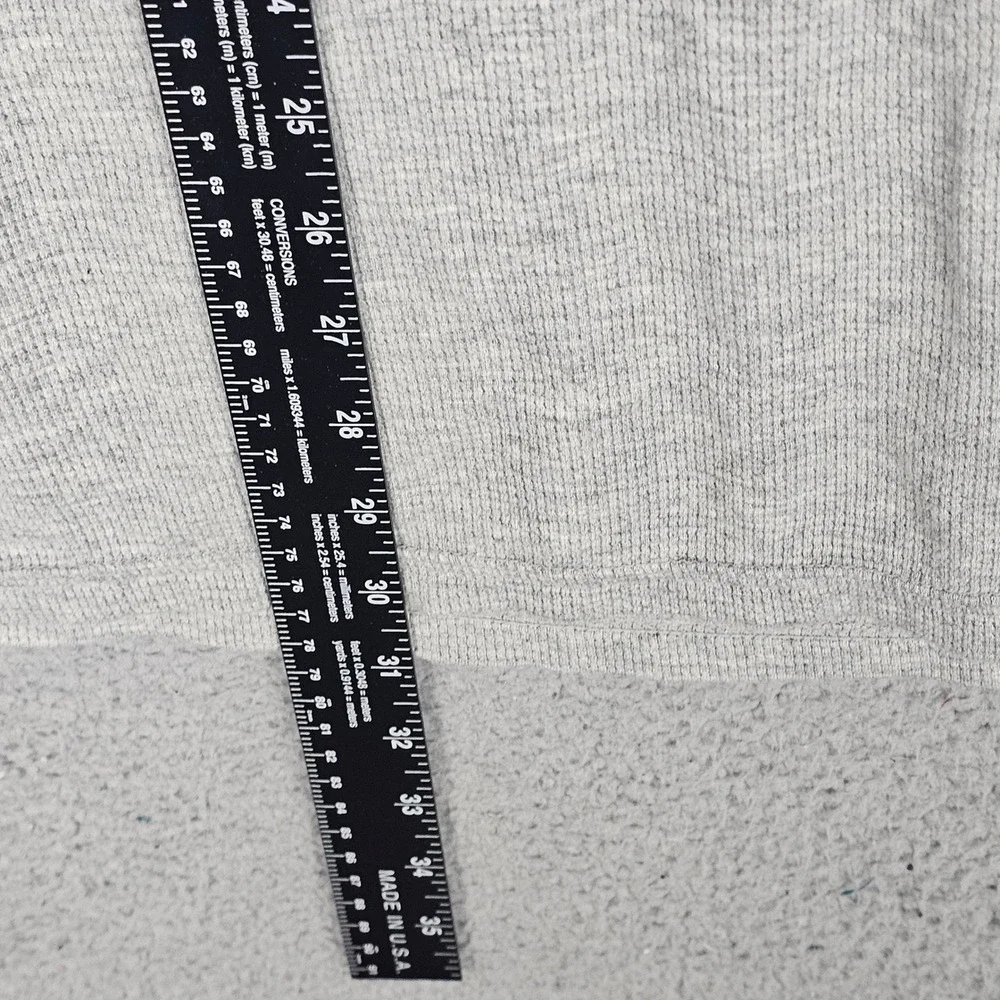 Polo Ralph Lauren Sleepwear Mens XL Grey Polo Bear Waffle Thermal Long Sleeve